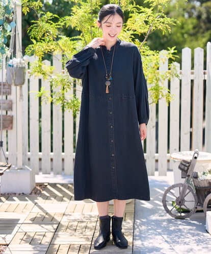 NGEAH37390 GIANNI LO GIUDICE テンセルデニムヴィンテージワンピース