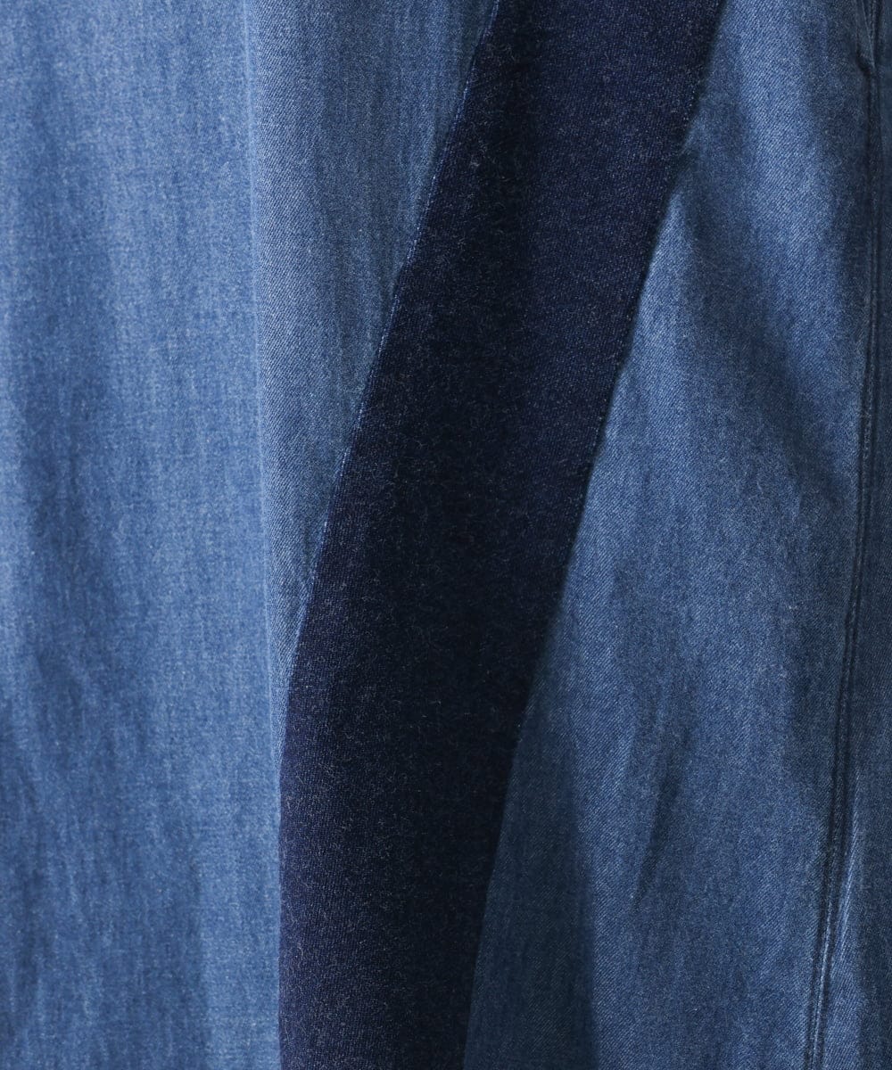 NGEEA32290 GIANNI LO GIUDICE(ジャンニ ロ ジュディチェ) [洗える]フリクションデニムジャンパースカート ネイビー