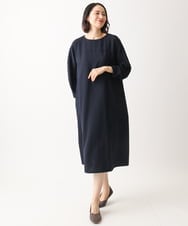 NGEEB40430 GIANNI LO GIUDICE(ジャンニ ロ ジュディチェ) [洗える・日本製]ヴィンテージタンブラーワンピース ネイビー