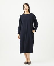 NGEEB40430 GIANNI LO GIUDICE(ジャンニ ロ ジュディチェ) [洗える・日本製]ヴィンテージタンブラーワンピース ネイビー