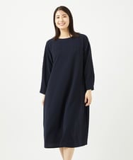 NGEEB40430 GIANNI LO GIUDICE(ジャンニ ロ ジュディチェ) [洗える・日本製]ヴィンテージタンブラーワンピース ネイビー