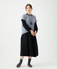 NGEEF05450 GIANNI LO GIUDICE(ジャンニ ロ ジュディチェ) [日本製]ヴィンテージタンブラーワンピース ブラック