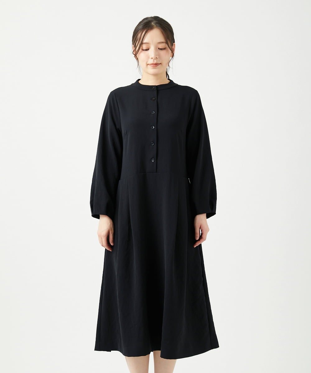 NGEEF05450 GIANNI LO GIUDICE(ジャンニ ロ ジュディチェ) [日本製]ヴィンテージタンブラーワンピース ブラック