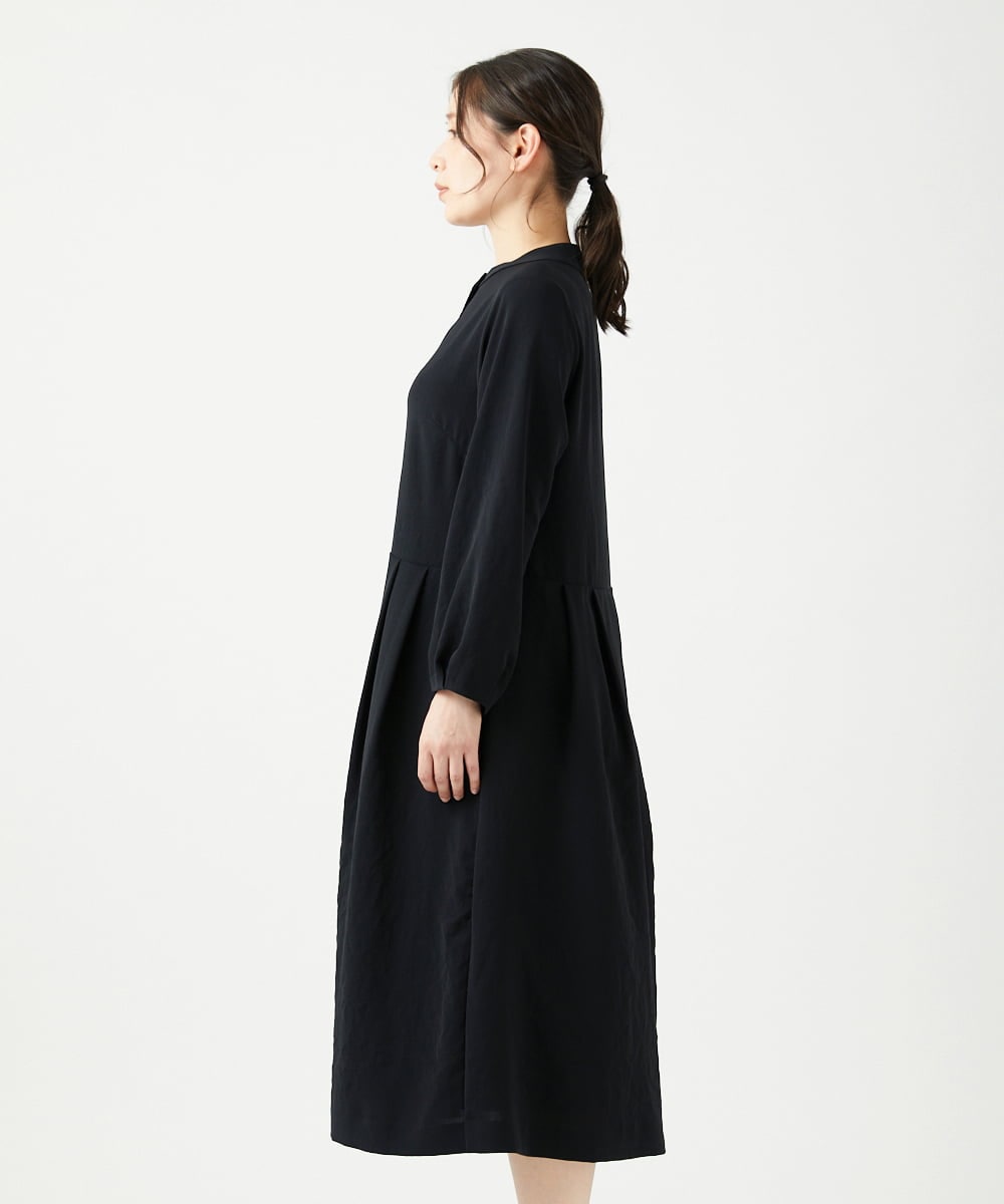 NGEEF05450 GIANNI LO GIUDICE(ジャンニ ロ ジュディチェ) [日本製]ヴィンテージタンブラーワンピース ブラック