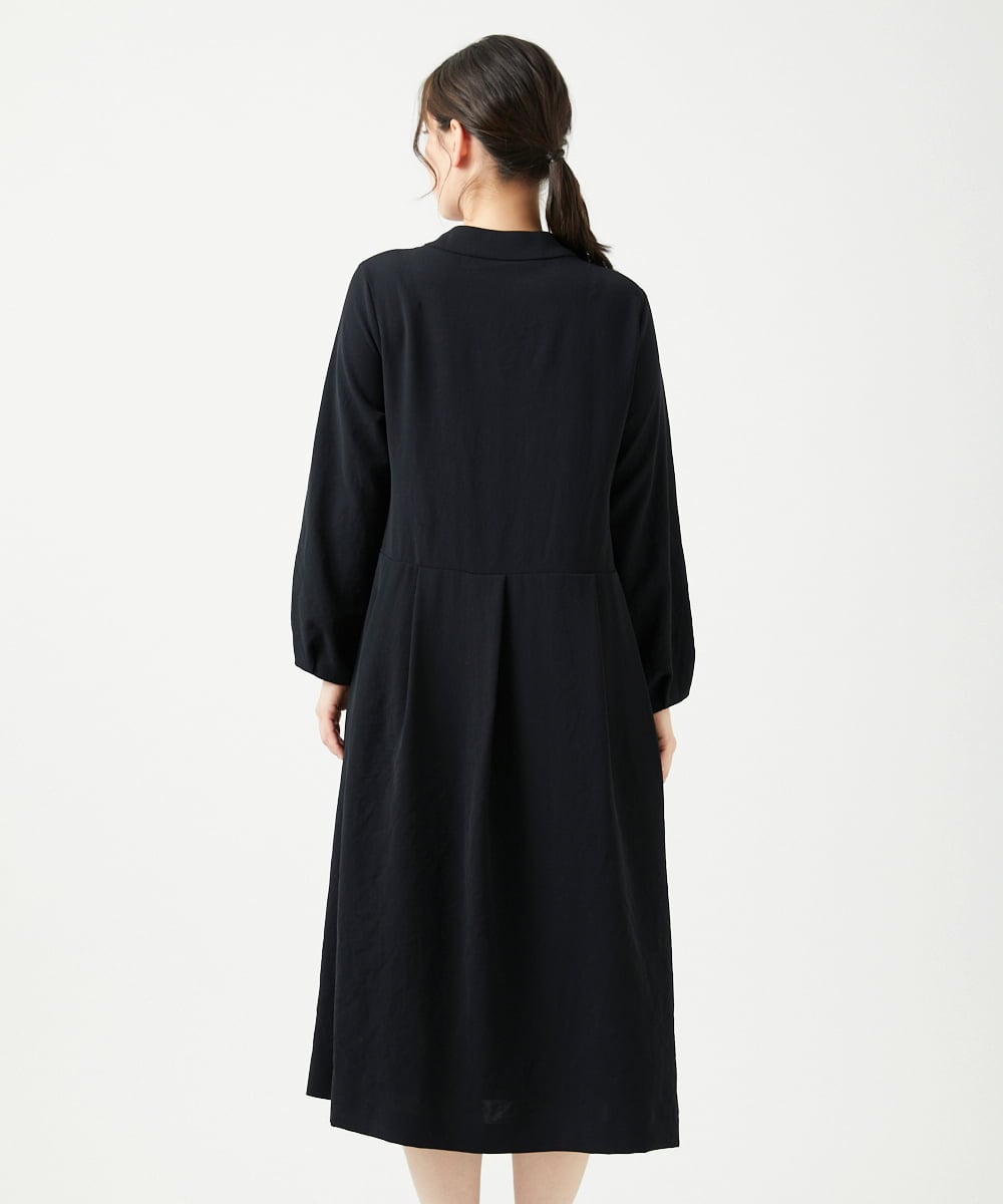 NGEEF05450 GIANNI LO GIUDICE(ジャンニ ロ ジュディチェ) [日本製]ヴィンテージタンブラーワンピース ブラック