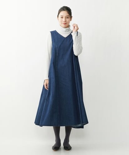 NGEEU20270 GIANNI LO GIUDICE フリクションデニムジャンパースカート
