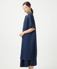 NGEGA20430 GIANNI LO GIUDICE(ジャンニ ロ ジュディチェ) [洗える]コットンデニムワンピース ネイビー