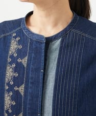 NGEGA20430 GIANNI LO GIUDICE(ジャンニ ロ ジュディチェ) [洗える]コットンデニムワンピース ネイビー