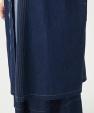 NGEGA20430 GIANNI LO GIUDICE(ジャンニ ロ ジュディチェ) [洗える]コットンデニムワンピース ネイビー