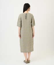 NGEGE53490 GIANNI LO GIUDICE(ジャンニ ロ ジュディチェ) [洗える]シャドーチェックワンピース ベージュ