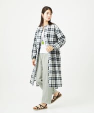NGEHB32290 GIANNI LO GIUDICE(ジャンニ ロ ジュディチェ) [洗える]先染めブロックチェックチェックワンピースシャツ ブラック