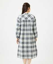 NGEHB32290 GIANNI LO GIUDICE(ジャンニ ロ ジュディチェ) [洗える]先染めブロックチェックチェックワンピースシャツ ブラック