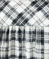 NGEHB32290 GIANNI LO GIUDICE(ジャンニ ロ ジュディチェ) [洗える]先染めブロックチェックチェックワンピースシャツ ブラック