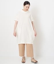 NGEHT12250 GIANNI LO GIUDICE(ジャンニ ロ ジュディチェ) [洗える・日本製]高島ちぢみワンピース アイボリー