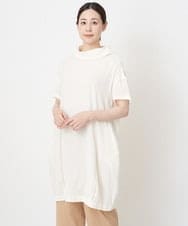 NGEHT12250 GIANNI LO GIUDICE(ジャンニ ロ ジュディチェ) [洗える・日本製]高島ちぢみワンピース アイボリー