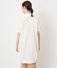 NGEHT12250 GIANNI LO GIUDICE(ジャンニ ロ ジュディチェ) [洗える・日本製]高島ちぢみワンピース アイボリー