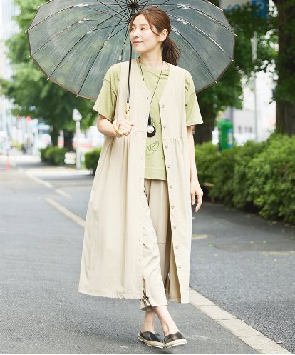 NGEHW08250 GIANNI LO GIUDICE [洗える・撥水加工]ナイロンライトクロスジャンパースカート