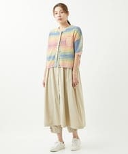 NGEHW08250 GIANNI LO GIUDICE(ジャンニ ロ ジュディチェ) [洗える・撥水加工]ナイロンライトクロスジャンパースカート ベージュ