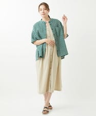 NGEHW08250 GIANNI LO GIUDICE(ジャンニ ロ ジュディチェ) [洗える・撥水加工]ナイロンライトクロスジャンパースカート ベージュ