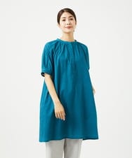 NGEJB01360 GIANNI LO GIUDICE(ジャンニ ロ ジュディチェ) [洗える・日本製]ミラクルウェーブワンピース ターコイズブルー