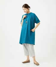 NGEJB01360 GIANNI LO GIUDICE(ジャンニ ロ ジュディチェ) [洗える・日本製]ミラクルウェーブワンピース ターコイズブルー