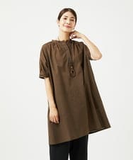 NGEJB01360 GIANNI LO GIUDICE(ジャンニ ロ ジュディチェ) [洗える・日本製]ミラクルウェーブワンピース ブラウン