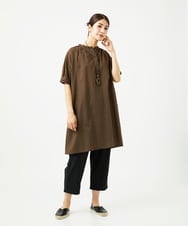 NGEJB01360 GIANNI LO GIUDICE(ジャンニ ロ ジュディチェ) [洗える・日本製]ミラクルウェーブワンピース ブラウン