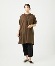 NGEJB01360 GIANNI LO GIUDICE(ジャンニ ロ ジュディチェ) [洗える・日本製]ミラクルウェーブワンピース ブラウン