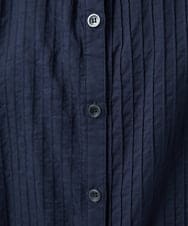 NGEJB10390 GIANNI LO GIUDICE(ジャンニ ロ ジュディチェ) [洗える]コットンローンピンタックロングブラウス ネイビー