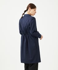 NGEJB10390 GIANNI LO GIUDICE(ジャンニ ロ ジュディチェ) [洗える]コットンローンピンタックロングブラウス ネイビー