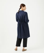 NGEJB10390 GIANNI LO GIUDICE(ジャンニ ロ ジュディチェ) [洗える]コットンローンピンタックロングブラウス ネイビー