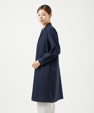 NGEJB10390 GIANNI LO GIUDICE(ジャンニ ロ ジュディチェ) [洗える]コットンローンピンタックロングブラウス ネイビー
