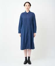 NGEJC21360 GIANNI LO GIUDICE(ジャンニ ロ ジュディチェ) [接触冷感・洗える]ビヨンドデニムワンピース ネイビー