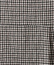 NGEJD19390 GIANNI LO GIUDICE(ジャンニ ロ ジュディチェ) [日本製]コットンウールギンガムチェックシャツワンピース ブラック