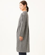 NGEJD19390 GIANNI LO GIUDICE(ジャンニ ロ ジュディチェ) [日本製]コットンウールギンガムチェックシャツワンピース ブラック