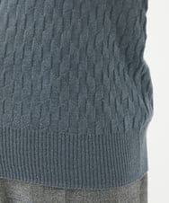 NGFAB21250 GIANNI LO GIUDICE(ジャンニ ロ ジュディチェ) [洗える]ウール混ラメニット ブルーグレー