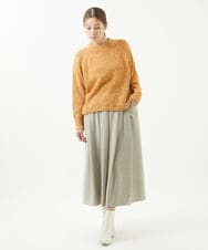 NGFAB30270 GIANNI LO GIUDICE(ジャンニ ロ ジュディチェ) シルク混ファンシーニット オレンジ