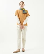NGFAB31250 GIANNI LO GIUDICE(ジャンニ ロ ジュディチェ) シルク混ファンシーニットベスト オレンジ