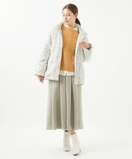 NGFAB31250 GIANNI LO GIUDICE(ジャンニ ロ ジュディチェ) シルク混ファンシーニットベスト オレンジ