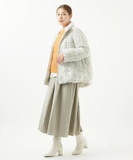 NGFAB31250 GIANNI LO GIUDICE(ジャンニ ロ ジュディチェ) シルク混ファンシーニットベスト オレンジ