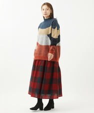 モヘア混ジャガードマーブルニット(ニット・セーター) | GIANNI