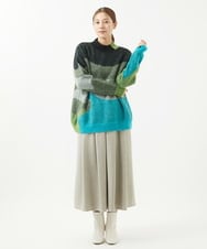 モヘア混ジャガードマーブルニット(ニット・セーター) | GIANNI