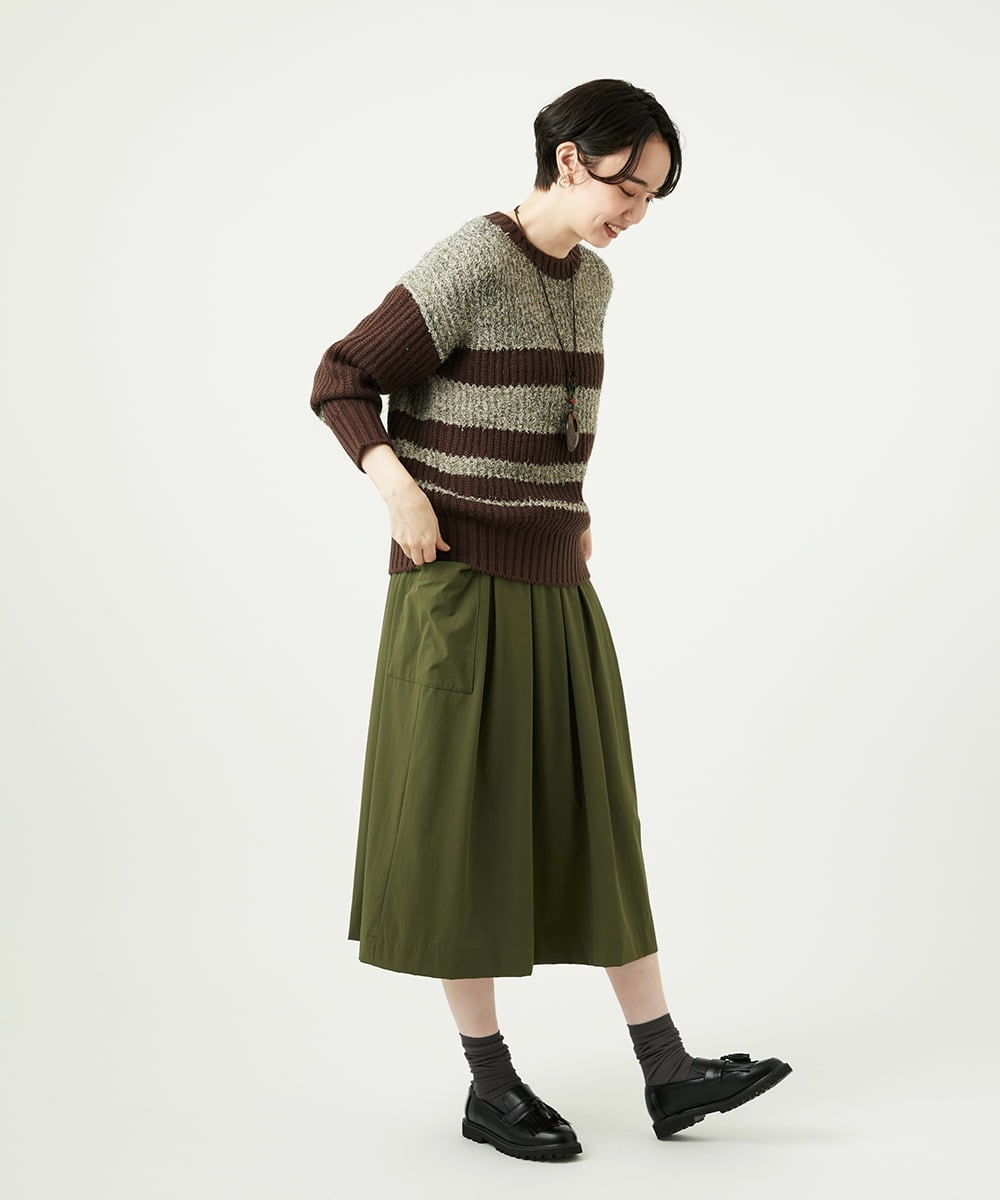 NGFAD01360 GIANNI LO GIUDICE(ジャンニ ロ ジュディチェ) [洗える]IMPラメファーニット ベージュ