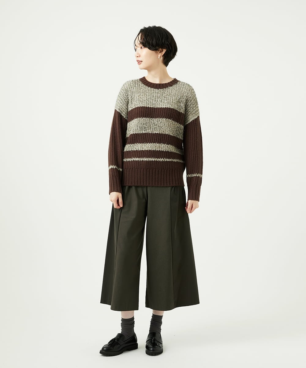 NGFAD01360 GIANNI LO GIUDICE(ジャンニ ロ ジュディチェ) [洗える]IMPラメファーニット ベージュ