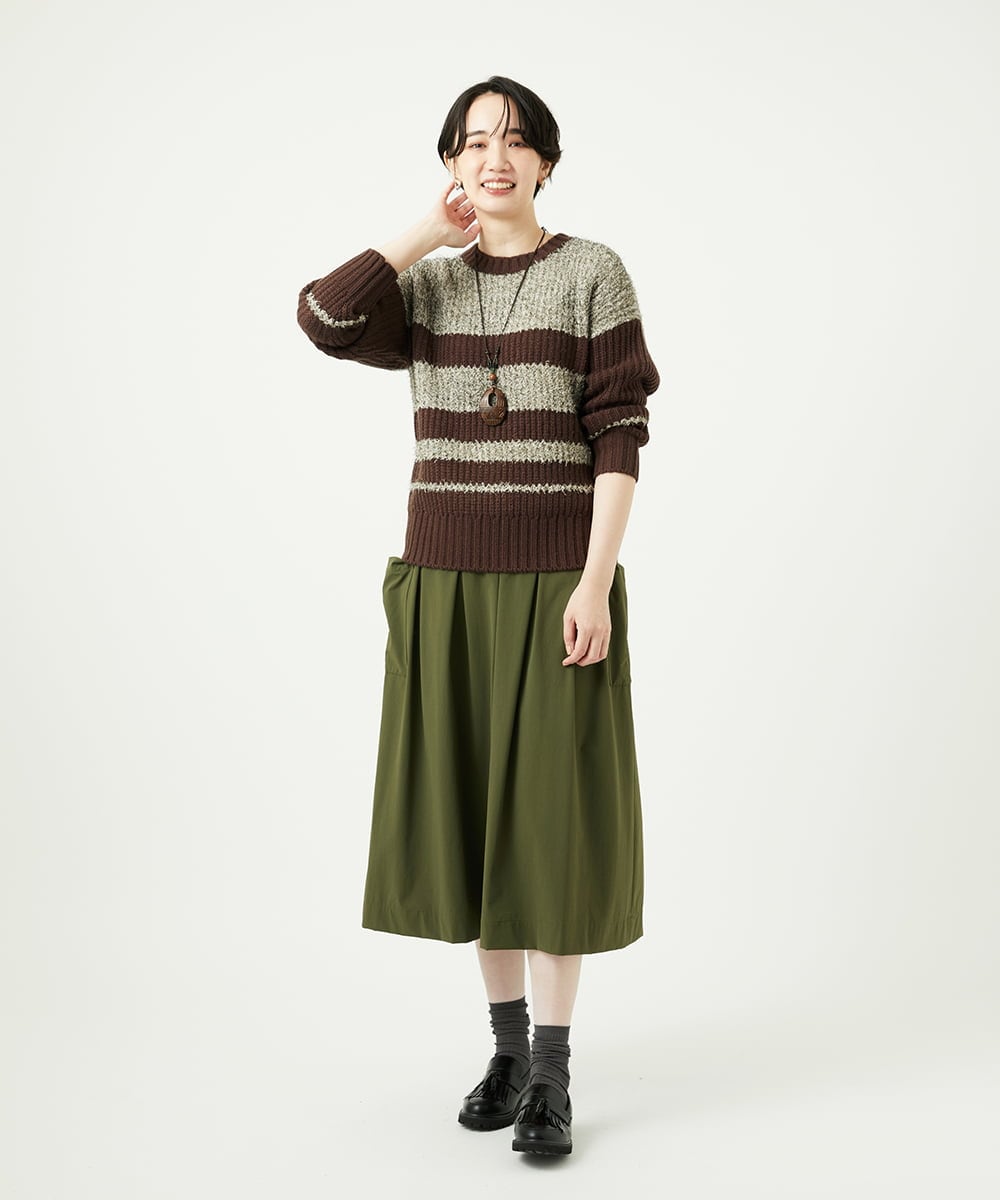 NGFAD01360 GIANNI LO GIUDICE(ジャンニ ロ ジュディチェ) [洗える]IMPラメファーニット ベージュ