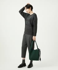NGFAD01360 GIANNI LO GIUDICE(ジャンニ ロ ジュディチェ) [洗える]IMPラメファーニット ブラック