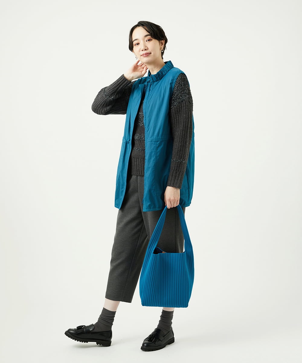 NGFAD01360 GIANNI LO GIUDICE(ジャンニ ロ ジュディチェ) [洗える]IMPラメファーニット ブラック