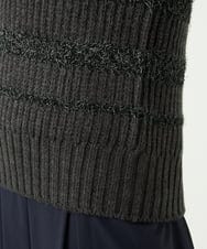 NGFAD01360 GIANNI LO GIUDICE(ジャンニ ロ ジュディチェ) [洗える]IMPラメファーニット ブラック