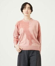 NGFAE11330 GIANNI LO GIUDICE(ジャンニ ロ ジュディチェ) [洗える]インターシャイタリアジャガードニット ピンク