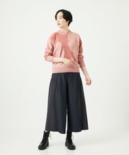 NGFAE11330 GIANNI LO GIUDICE(ジャンニ ロ ジュディチェ) [洗える]インターシャイタリアジャガードニット ピンク